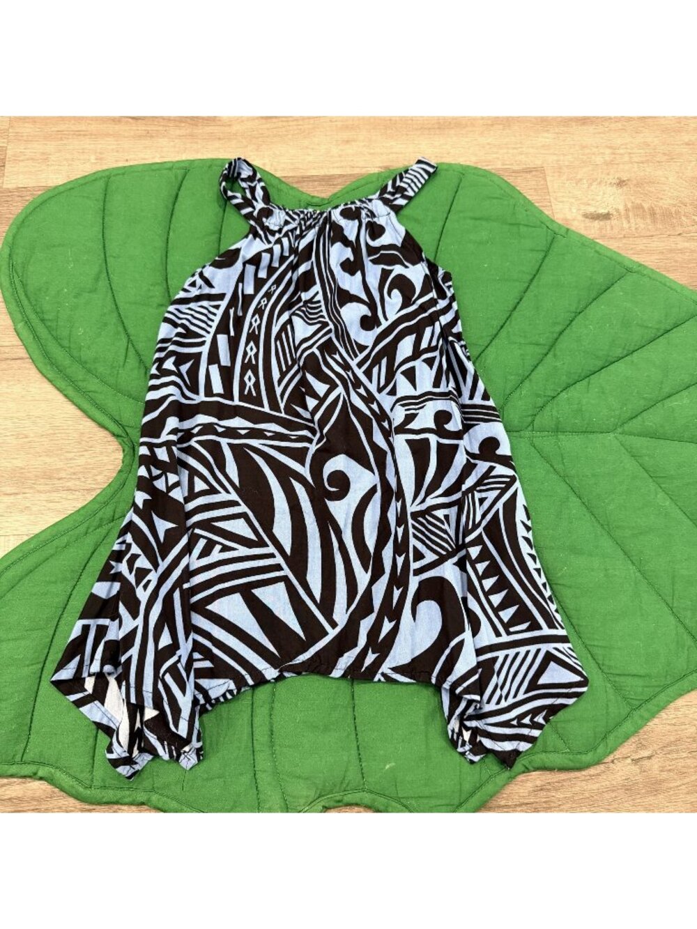 One Papaya Hawaii 4T Blue Black Tunic Tank Top Aloha